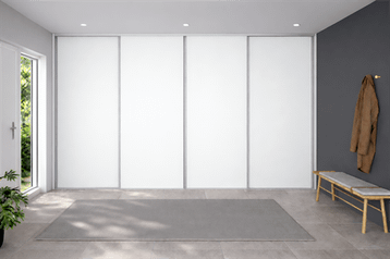 Kitchn Modul One skydelåger på mål til garderobe med 4 låger - Total Bredde 160,8 til 480,99 cm